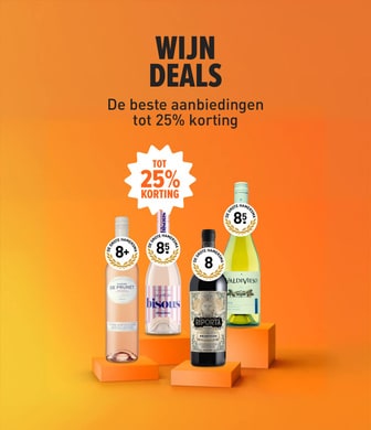 Wijn deals. De beste wijnaanbiedingen tot 25% korting